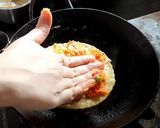 A picture of step 3 of Healthy breakfast wheat flour onion uttapam.