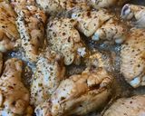 Mézes-mustáros csirkeszárny recept fázis 2 fotója