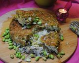 A picture of step 32 of Persian dill & broad beans rice cake ته چین شوید باقالی.