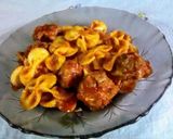 Foto del paso 6 de la receta: Fideos moñito c/salsa de carne 🍝+🐄