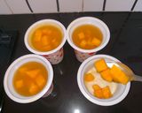 Foto langkah ke 4 dari resep Mango Silky Pudding - Pudding Mangga Lembut.