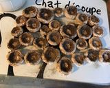 Une image de l'étape 2 de Champignons bruns farcis tomates séchées,mozzarella di buffala et basilic.