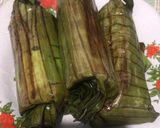 Foto langkah ke 5 dari resep Nasi bakar cumi petai pedas.