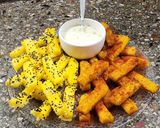 Foto del paso 1 de la receta: Palitos de maíz fritos con pimentón - ideales para dipear