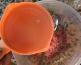 A picture of step 3 of Konafah cherry mousse cups.