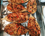 Foto del paso 5 de la receta: Berenjenas rellenas con un toque navideño 🎄