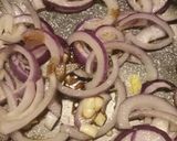 A picture of step 1 of Feta and caramelised red onion omelette.