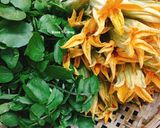 Hình bước làm 2 của món Canh Bông Bí Nấu Tôm