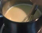 A picture of step 1 of Vanilla-Mango Panna Cotta & Coffee/Espresso Panna Cotta.