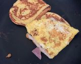Foto del paso 5 de la receta: Tortilla de pan con mozzarella y jamonada