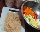 Foto del paso 1 de la receta: Sopa instantánea con verduras y pollo