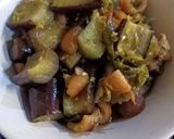 Foto langkah ke 4 dari resep Terong dan jangek (kulit sapi) Cabai ijo.