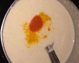 A picture of step 1 of Wheat Chilla.