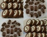 صورة لخطوة 13 من وصفة رول التمر بجوز الهند بالشكولا طعم اكتر من رائع 😋😋😋