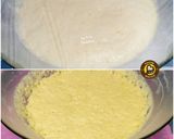 A picture of step 4 of No knead baked donuts with 2 different glaze.