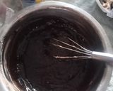 Foto langkah ke 3 dari resep Brownies Panggang Sekat.