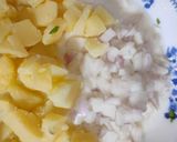 A picture of step 1 of Zatpat chatpat aloo salad (Chukauni).