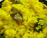 Foto langkah ke 8 dari resep Nasi Kuning Ricecooker tanpa Santan 🍚.