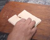 A picture of step 1 of Milky bar choco pea.