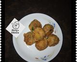 A picture of step 5 of Yam balls.