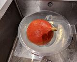 A picture of step 2 of Red kuri squash pie made from homemade puree.