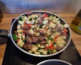 Foto del paso 3 de la receta: Tacos de carne con calabaza (578 kcal)