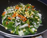 A picture of step 3 of Mexican khichdi.
