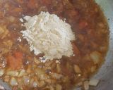 A picture of step 3 of Jhunka sabzi with Bajre ki Roti.