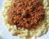 Foto del paso 5 de la receta: Spetzler con salsa bolgnesa