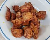 A picture of step 2 of Dragon chicken.