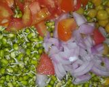 A picture of step 2 of White Chana And Sprout salad.