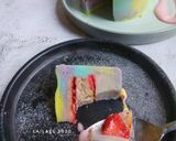 Foto langkah ke 9 dari resep Unicorn Pudding Cake with Vla Strawberry.