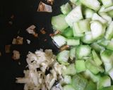 A picture of step 2 of Ridgegourd curry.