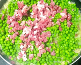 Foto del paso 3 de la receta: Guisantes con jamón