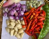 Foto langkah ke 1 dari resep Sambel bawang teri dan pete.