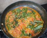 A picture of step 11 of Masala Bhindi.