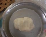 A picture of step 5 of Khaja puri.