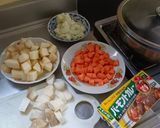 杏鮑菇咖哩飯的食譜步驟2照片