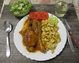 Coq au riesling 🍇 – rizlinges 🍷 kiskakas 🐓 recept fázis 5 fotója