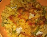 A picture of step 3 of Tikka macaroni.