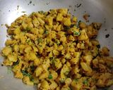 A picture of step 7 of Raw banana dry curry (suki bhaji).