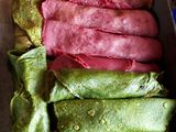 Canelones de remolacha y espinaca