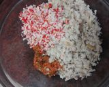 Foto del paso 4 de la receta: Tortillitas de fogonero y palitos de cangrejo con salsa rosa