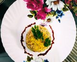 A picture of step 7 of Vegetable upma.