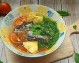 Hình bước làm 4 của món Canh cá chuồn nấu ngót