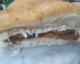 A picture of step 7 of Chicken Supreme Burger.