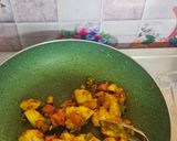 A picture of step 6 of Avocado thepla with with aloo ki sukhi sabji.