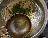 A picture of step 2 of Rava idli.