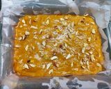 A picture of step 3 of Besan Burfi.