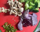A picture of step 1 of Mixed vegetables Macaroni.